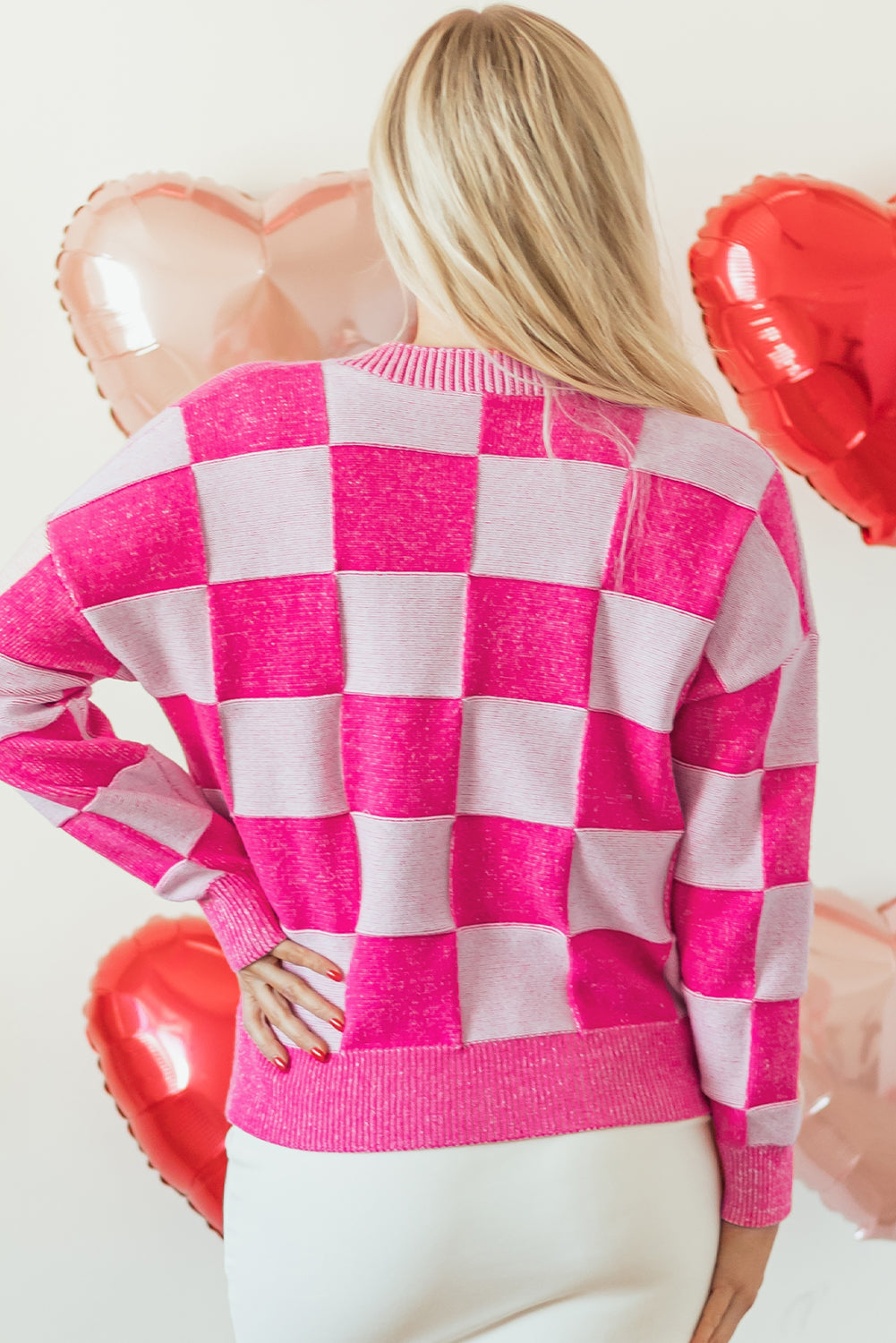 Dolly Checkered Cardigan