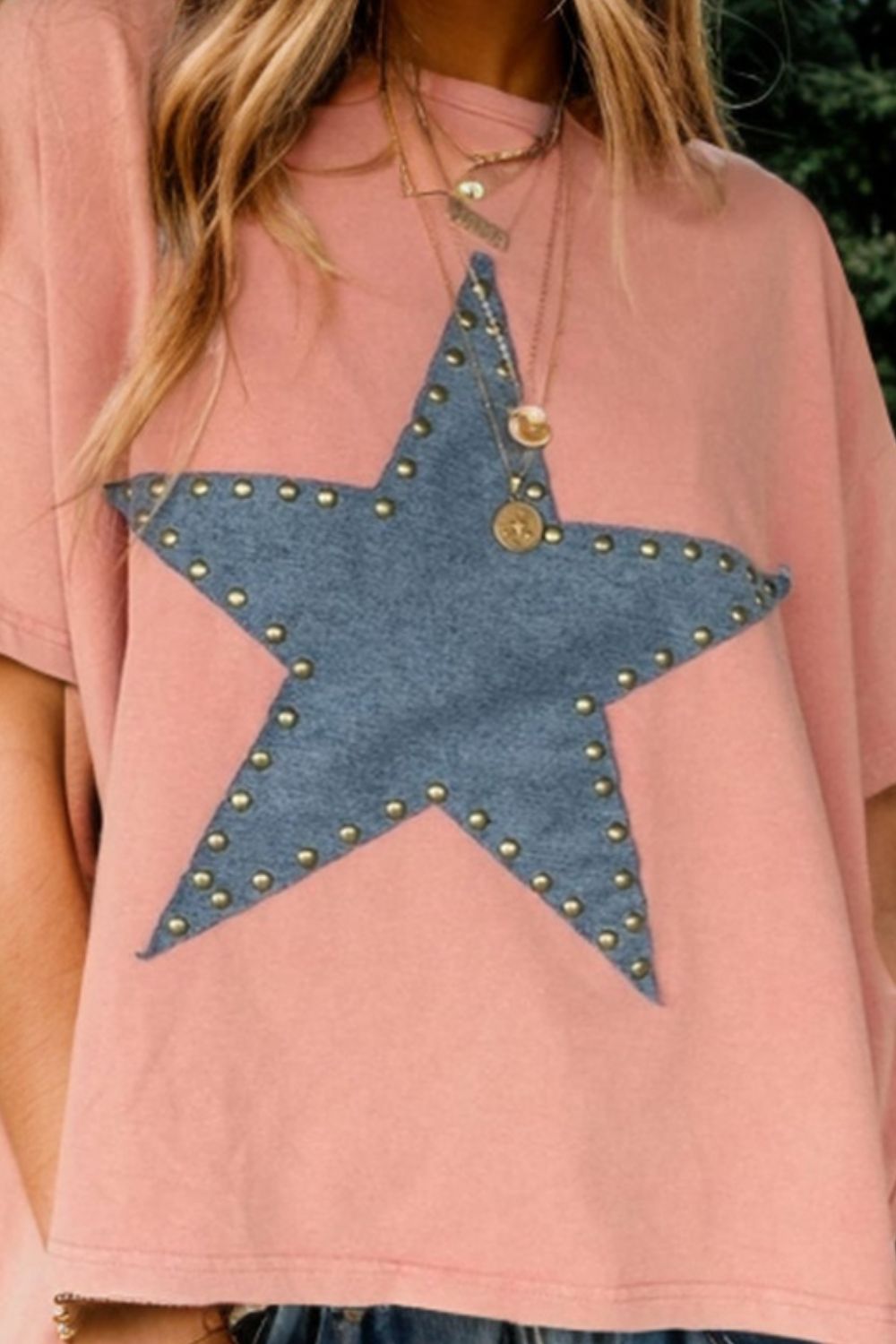 Studded Star Short Sleeve T-Shirt