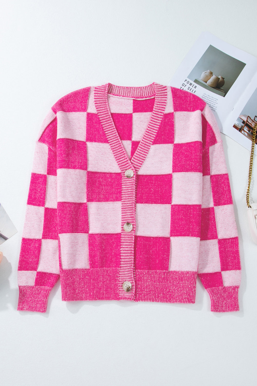 Dolly Checkered Cardigan