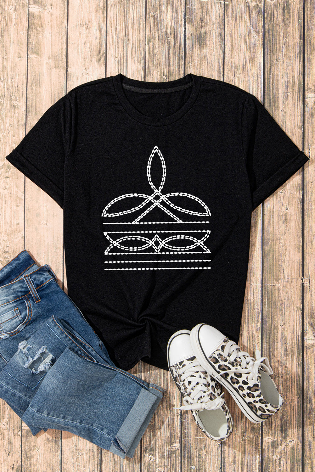 Boot Stitch Graphic Tee