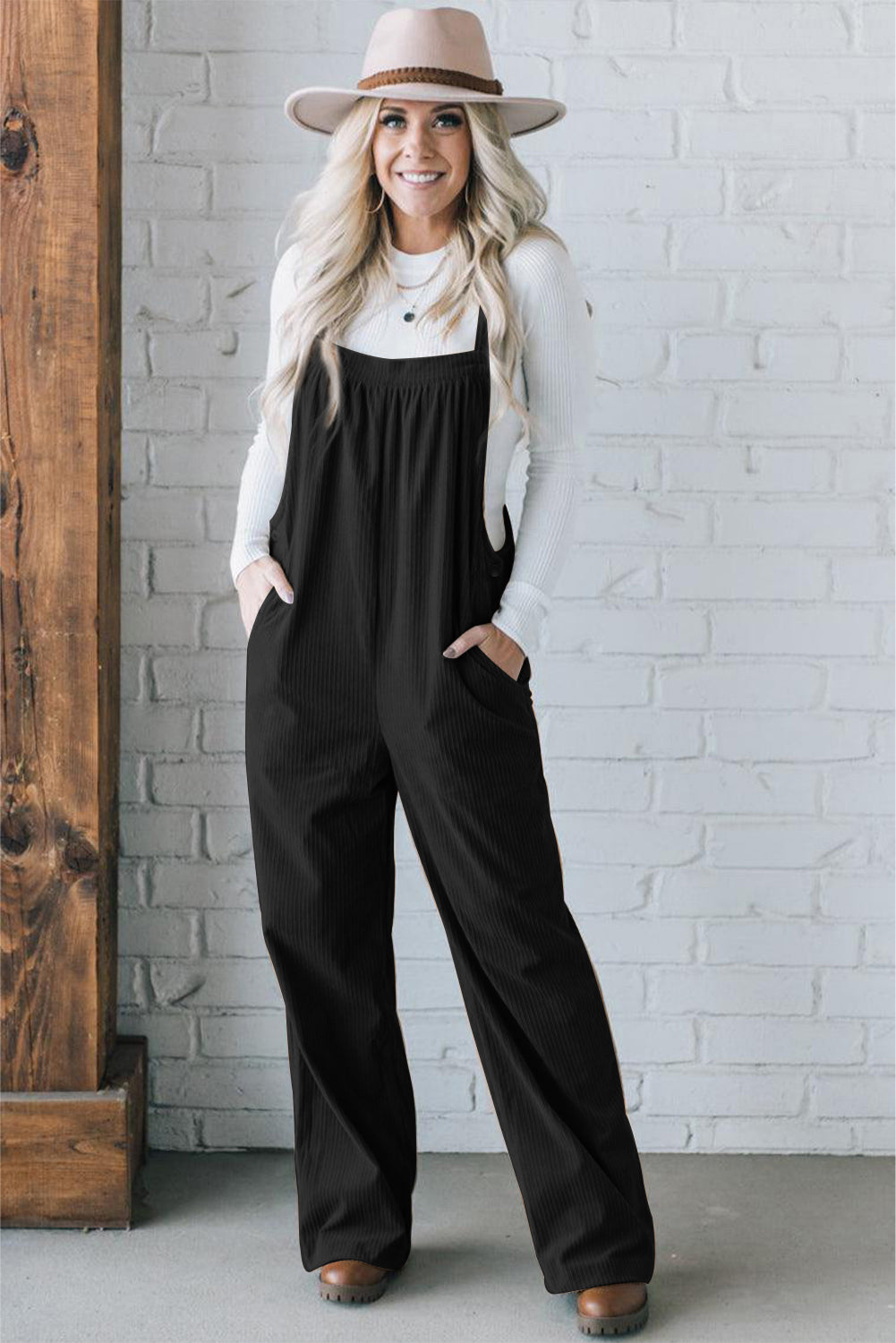 The Jemma Loose Fit Corduroy Overalls