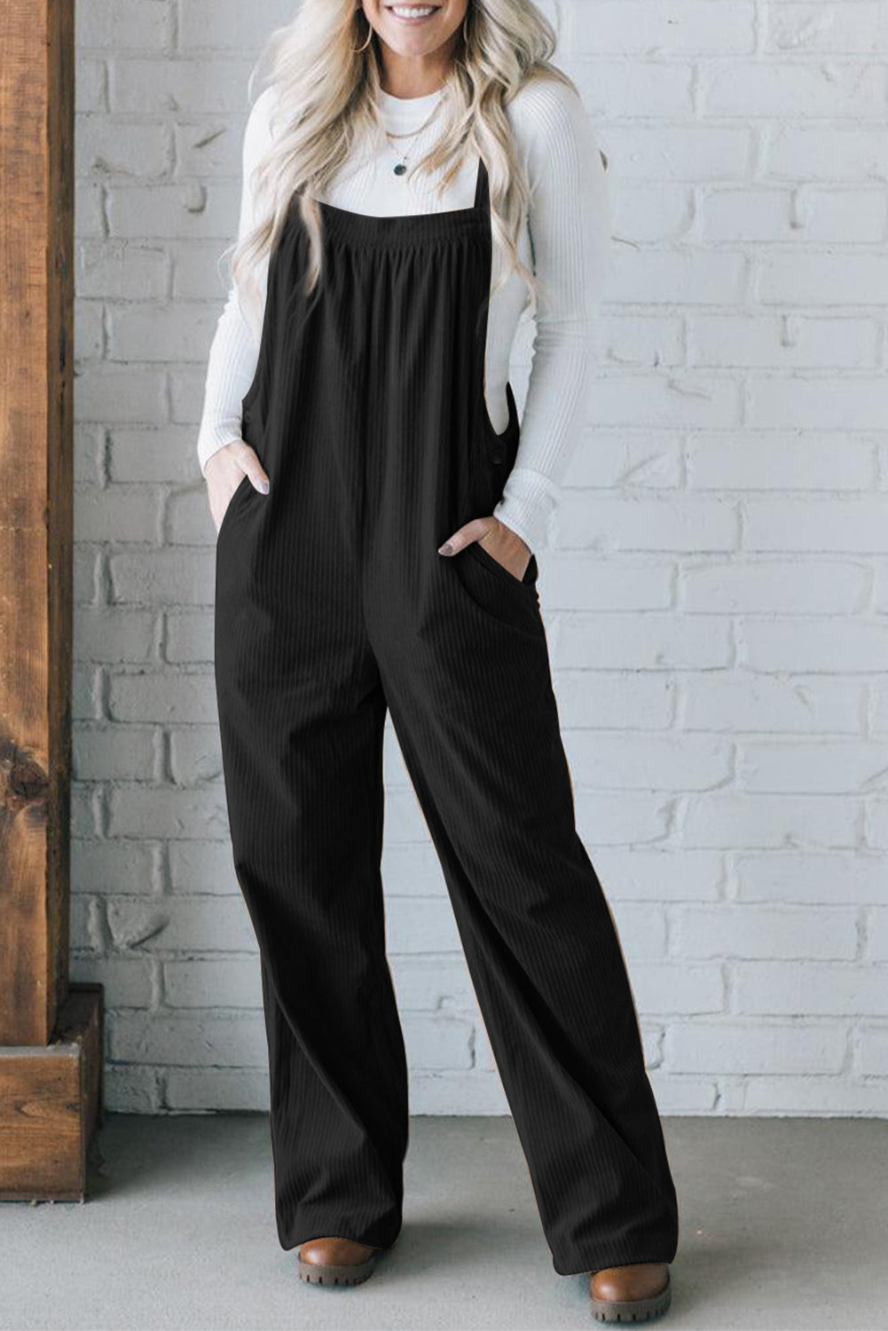 The Jemma Loose Fit Corduroy Overalls