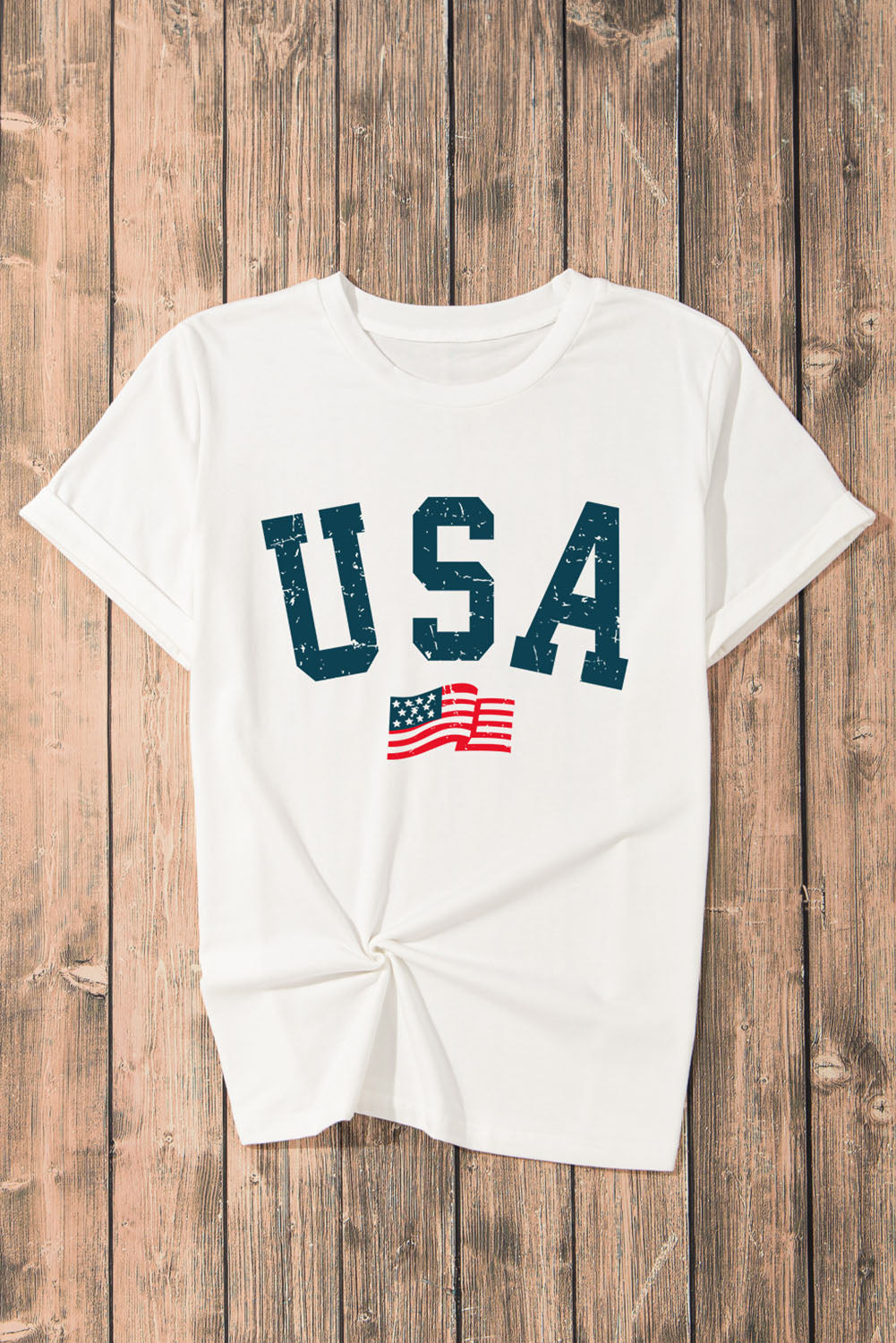 USA Round Neck T-Shirt