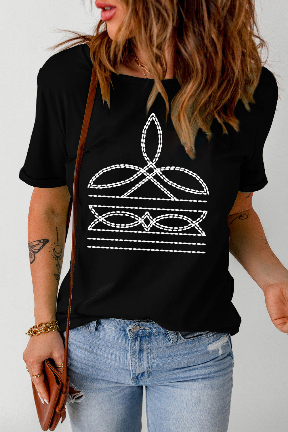 Boot Stitch Graphic Tee