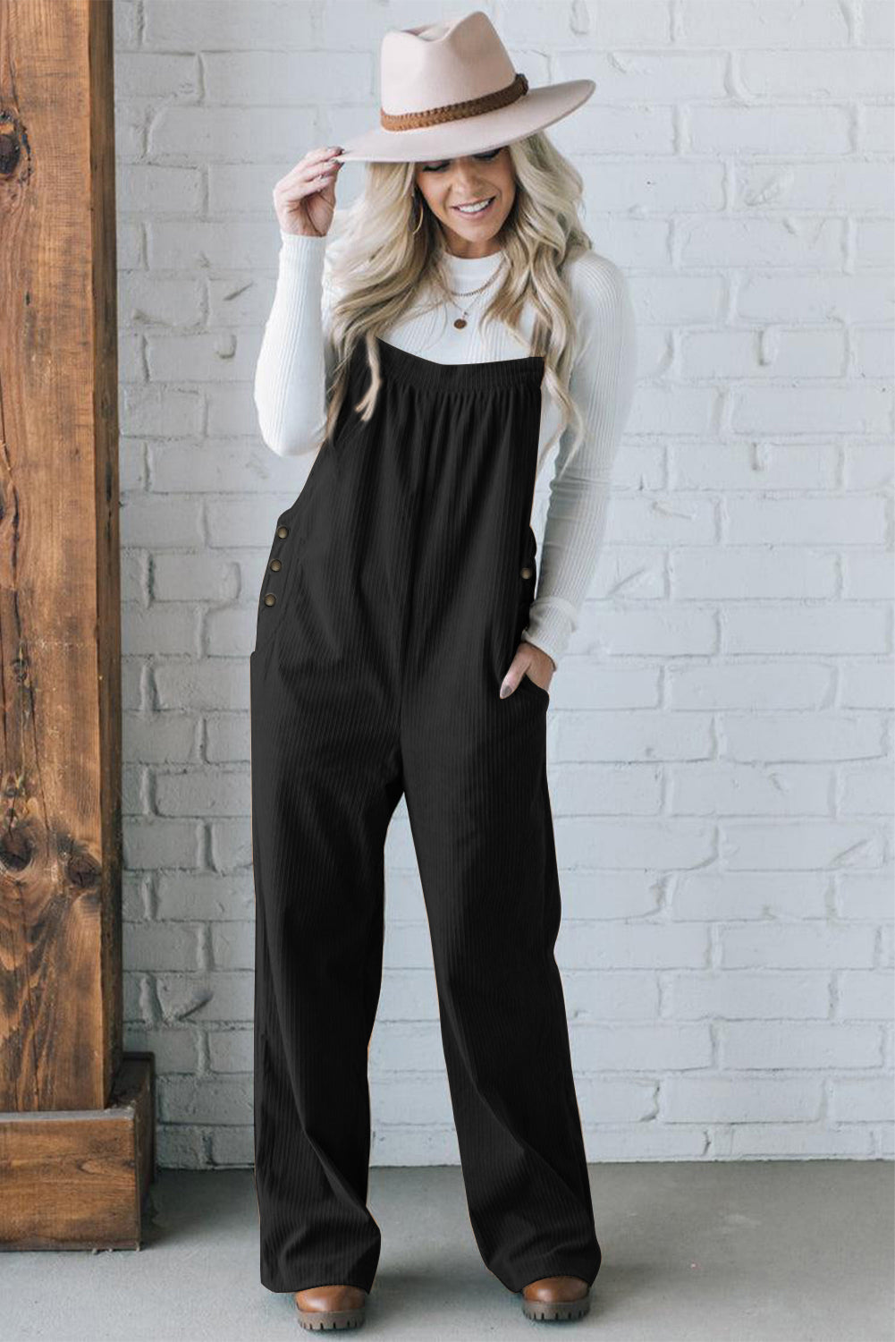 The Jemma Loose Fit Corduroy Overalls